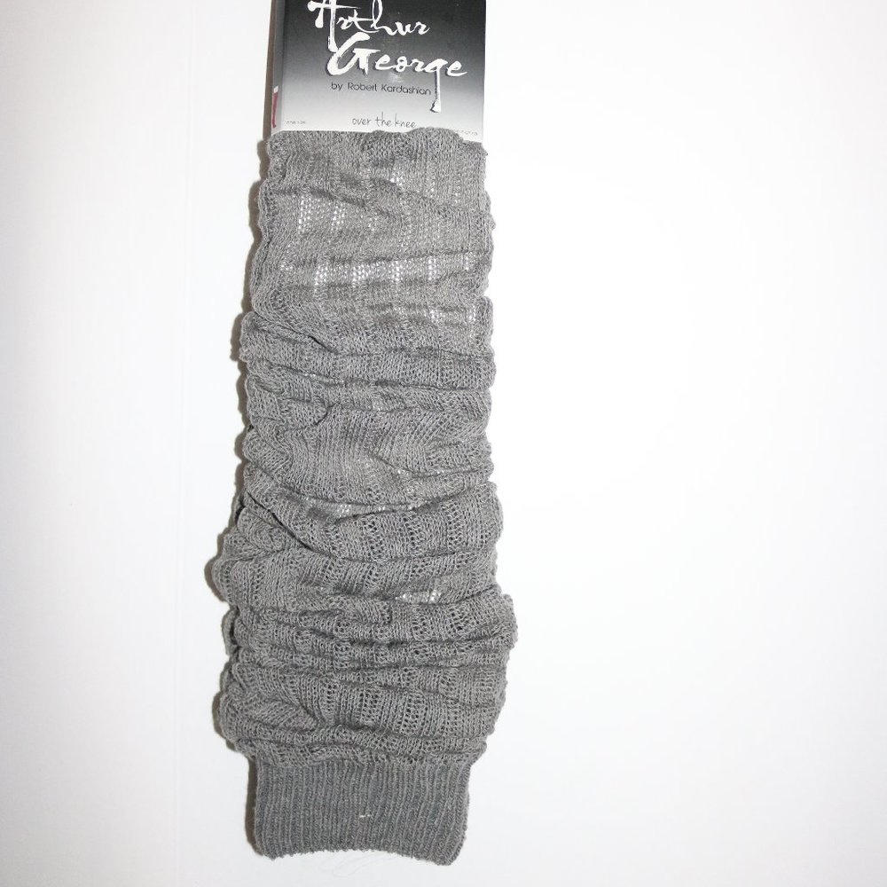 Brand New Arthur George by Rob Kardashian Gray Over the Knee Socks